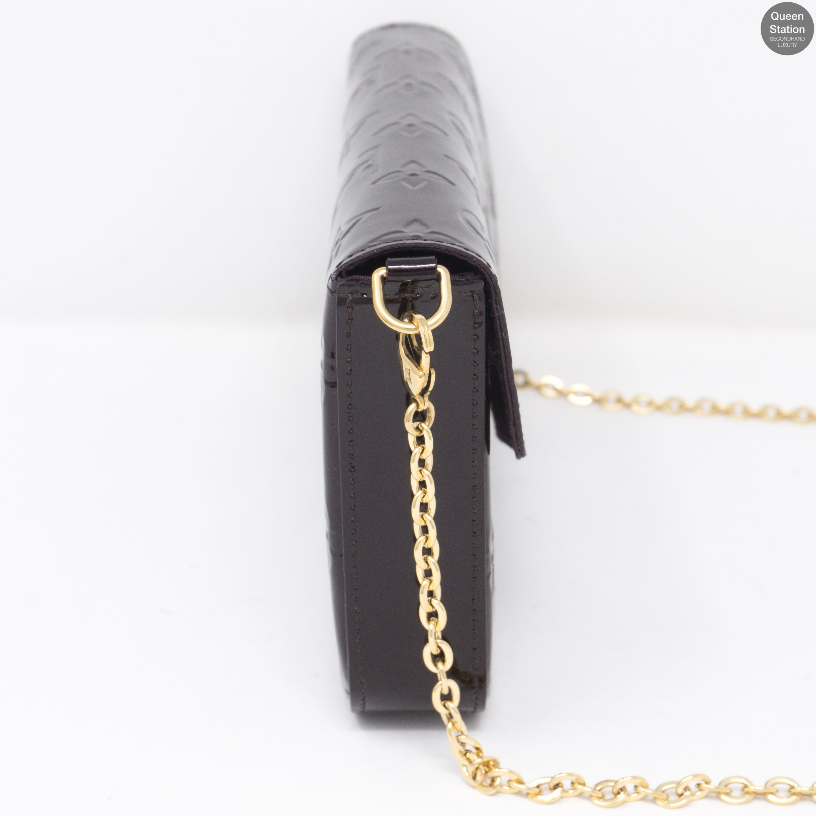 Pochette Felicie Amarante Vernis