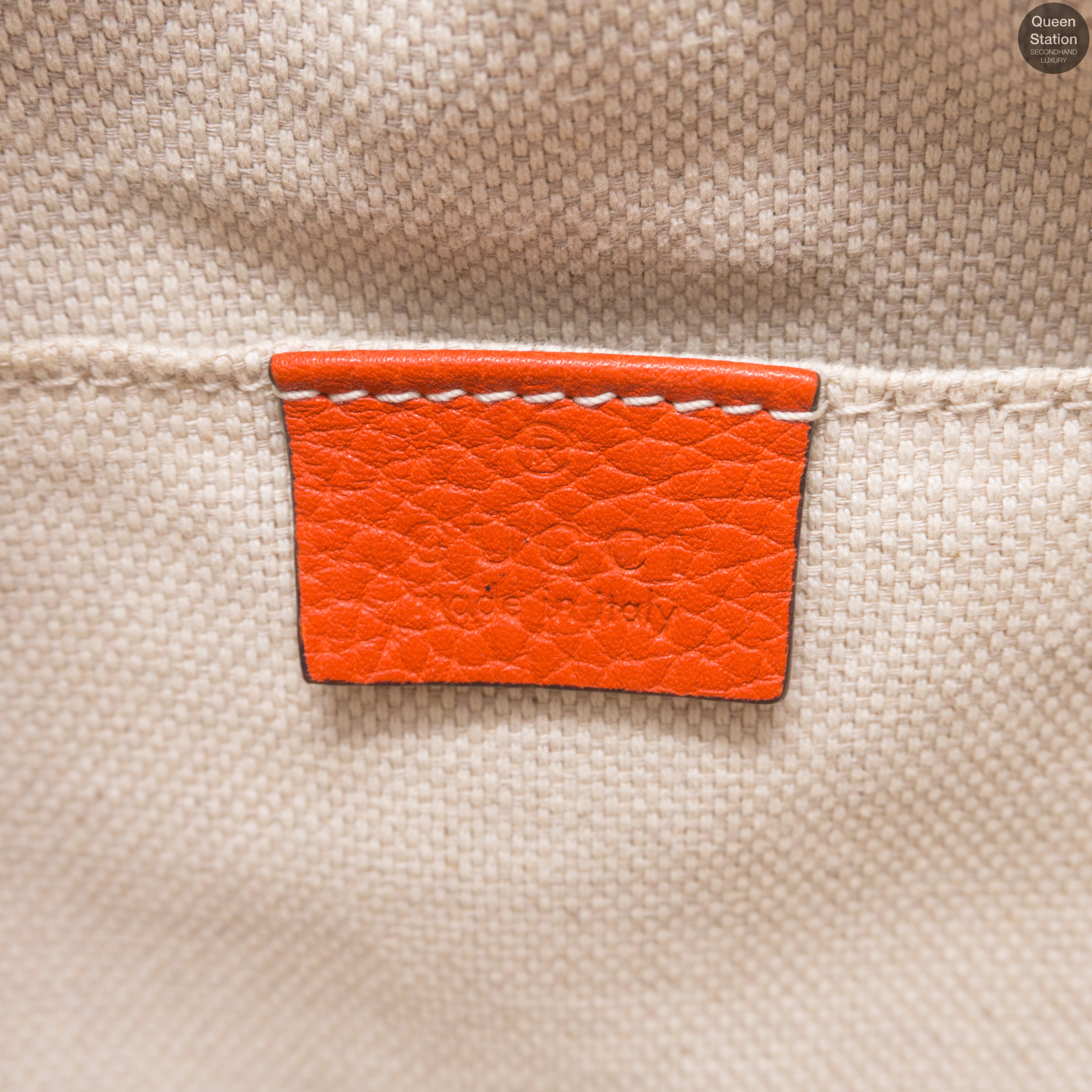 Disco Soho Orange Leather Bag