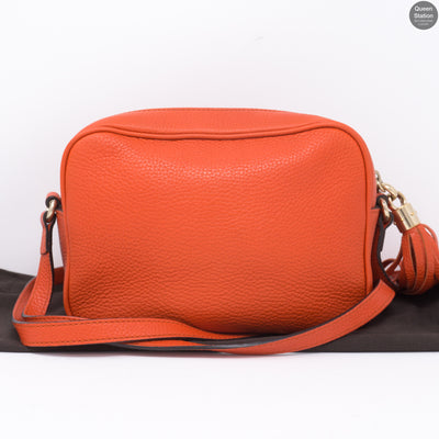Disco Soho Orange Leather Bag