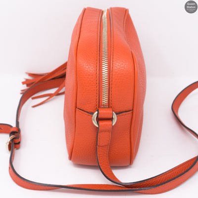 Disco Soho Orange Leather Bag