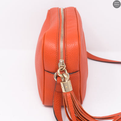 Disco Soho Orange Leather Bag