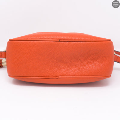 Disco Soho Orange Leather Bag