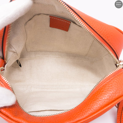 Disco Soho Orange Leather Bag