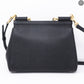 Sicily Medium Black Dauphine Leather