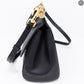 Sicily Medium Black Dauphine Leather