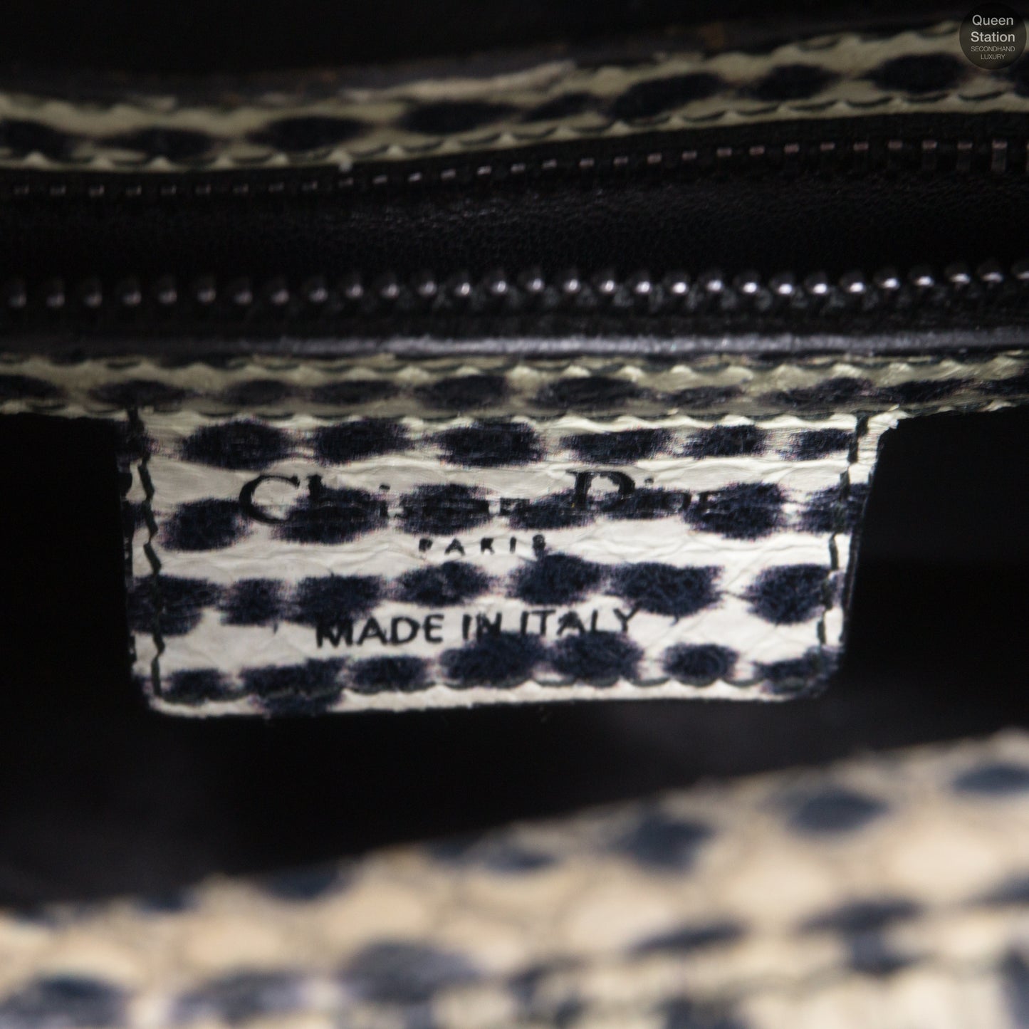 Lady Dior Medium Snakeskin Leather