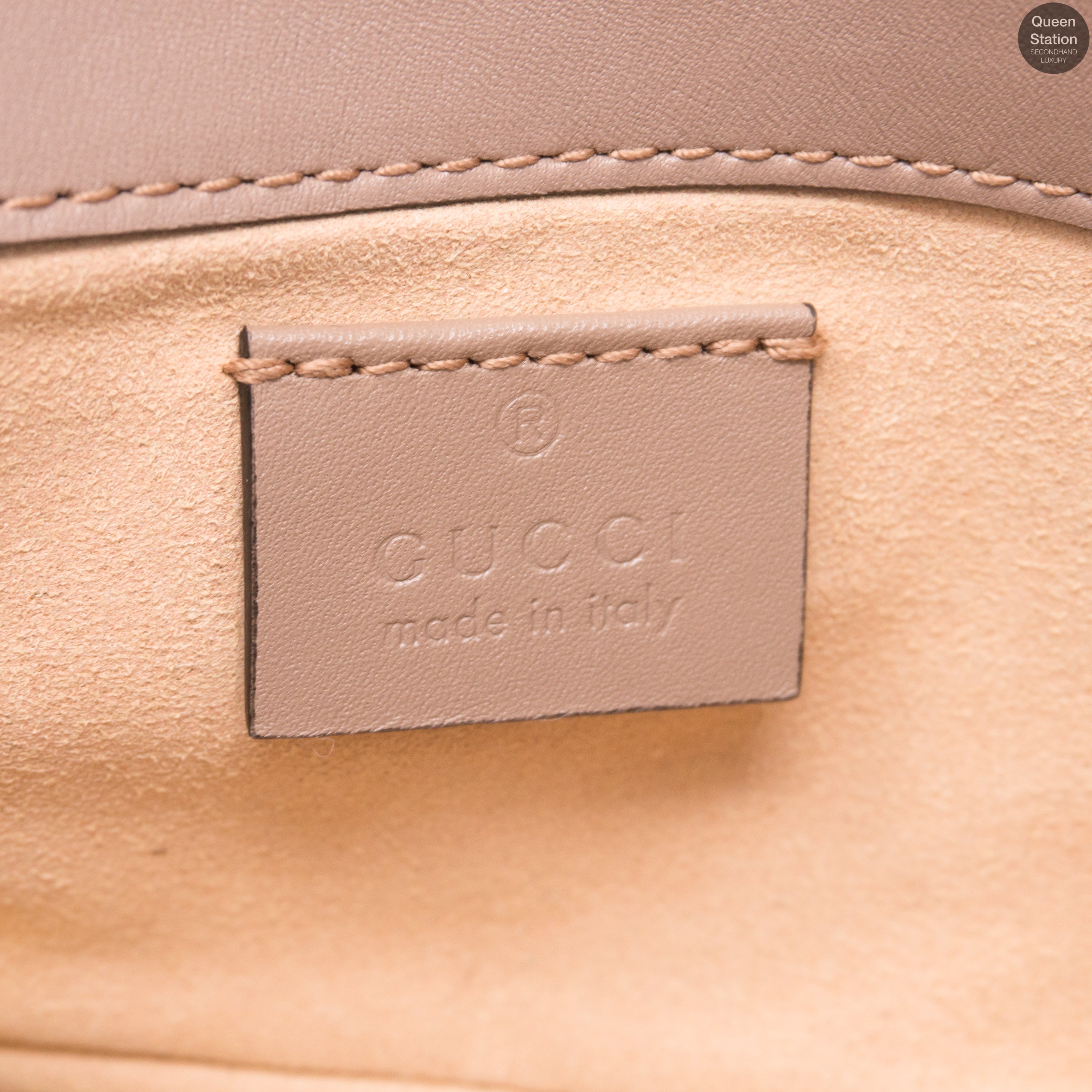 GG Marmont Flap Matelassé Super Mini Dusty Pink