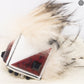 Prism Triangle Monster Fur Purse Charm