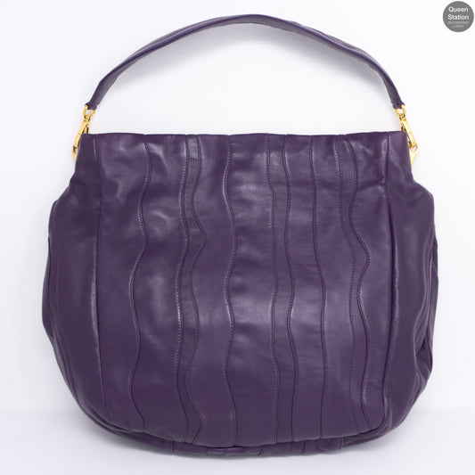 Viola Nappa Stripes Shoulder Bag