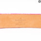 Monogram Belt Pink Denim 80 cm