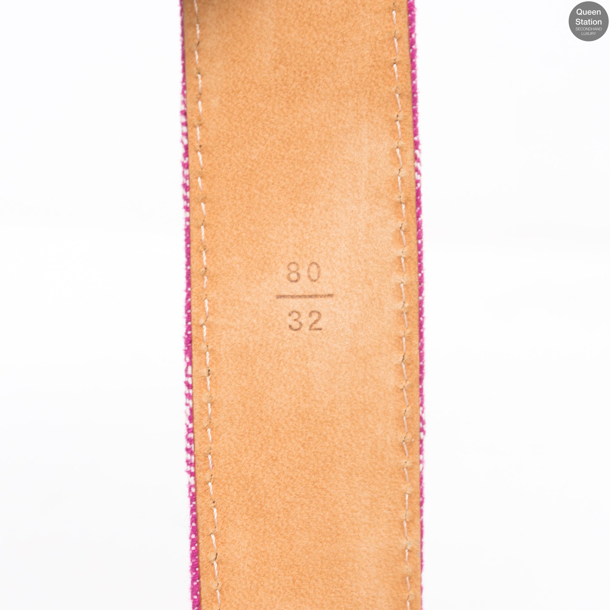 Louis Vuitton – Monogram Belt Pink Denim 80 cm – Queen Station