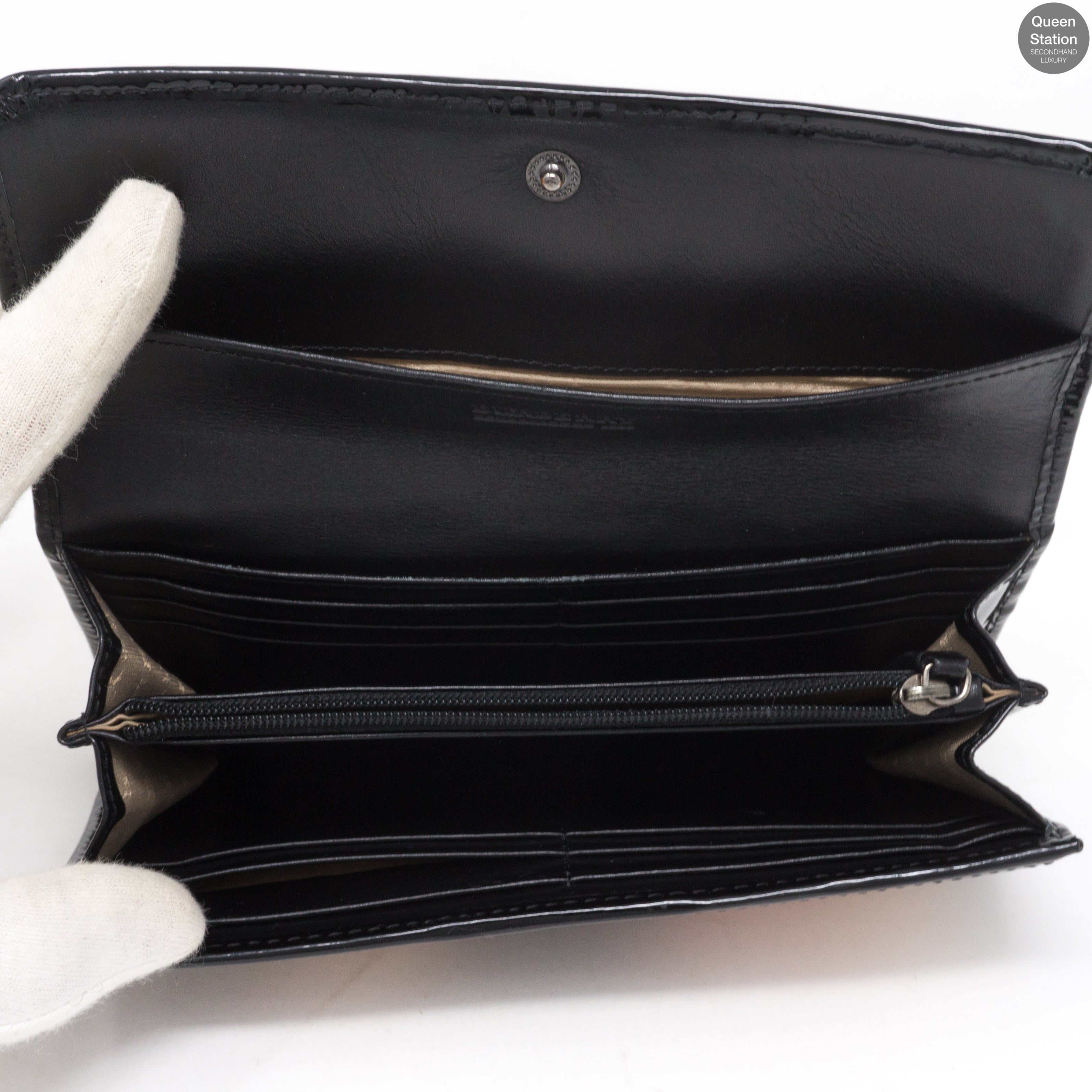 Nova Check Black Wallet