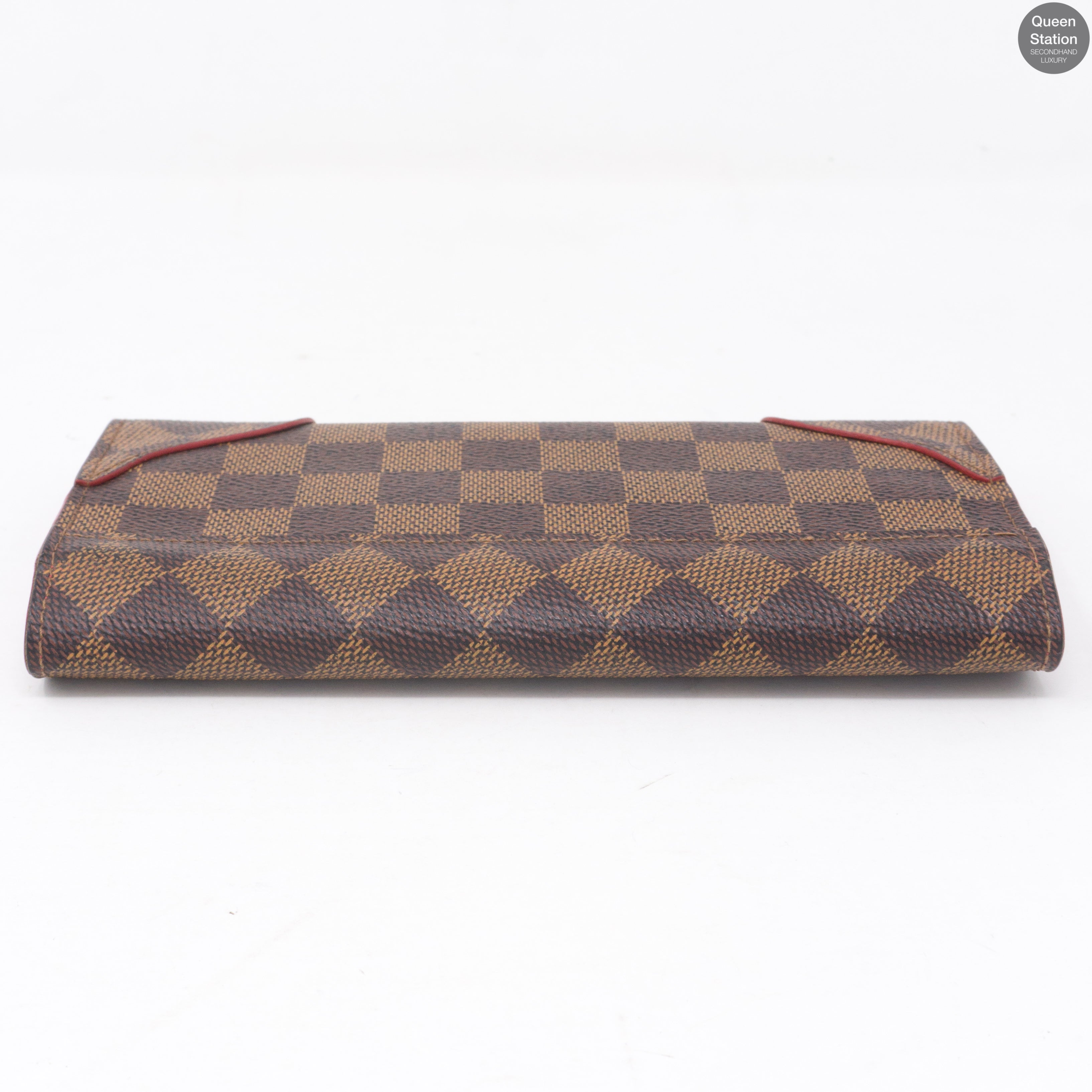 Caissa Wallet Damier Ebene Red