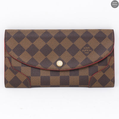 Caissa Wallet Damier Ebene Red