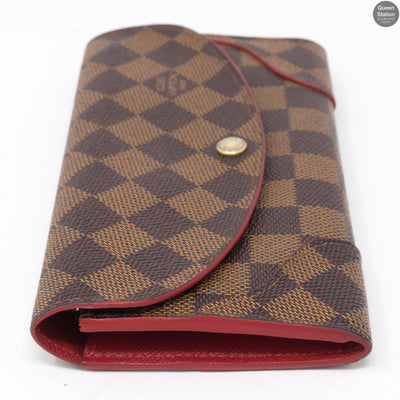 Caissa Wallet Damier Ebene Red