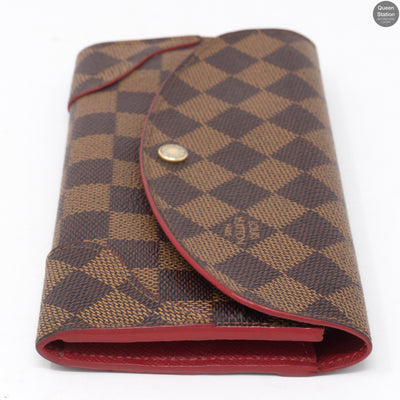 Caissa Wallet Damier Ebene Red