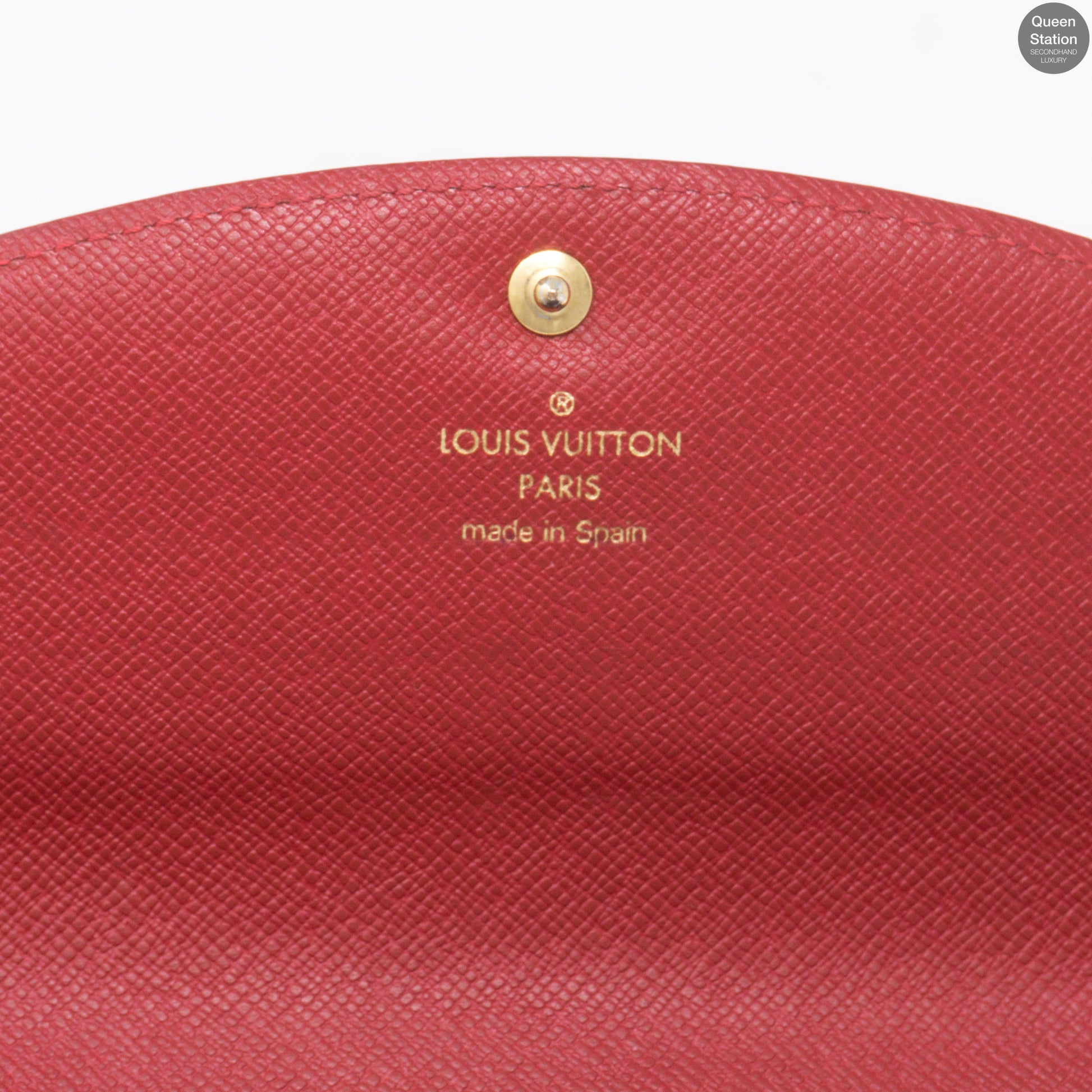  Louis Vuitton, Pre-Loved Red Damier Ebene Paillettes