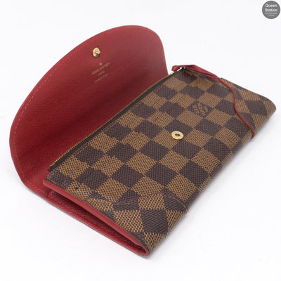 Caissa Wallet Damier Ebene Red