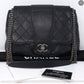 Large Black Leather Messenger Bag