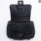 Large Black Leather Messenger Bag