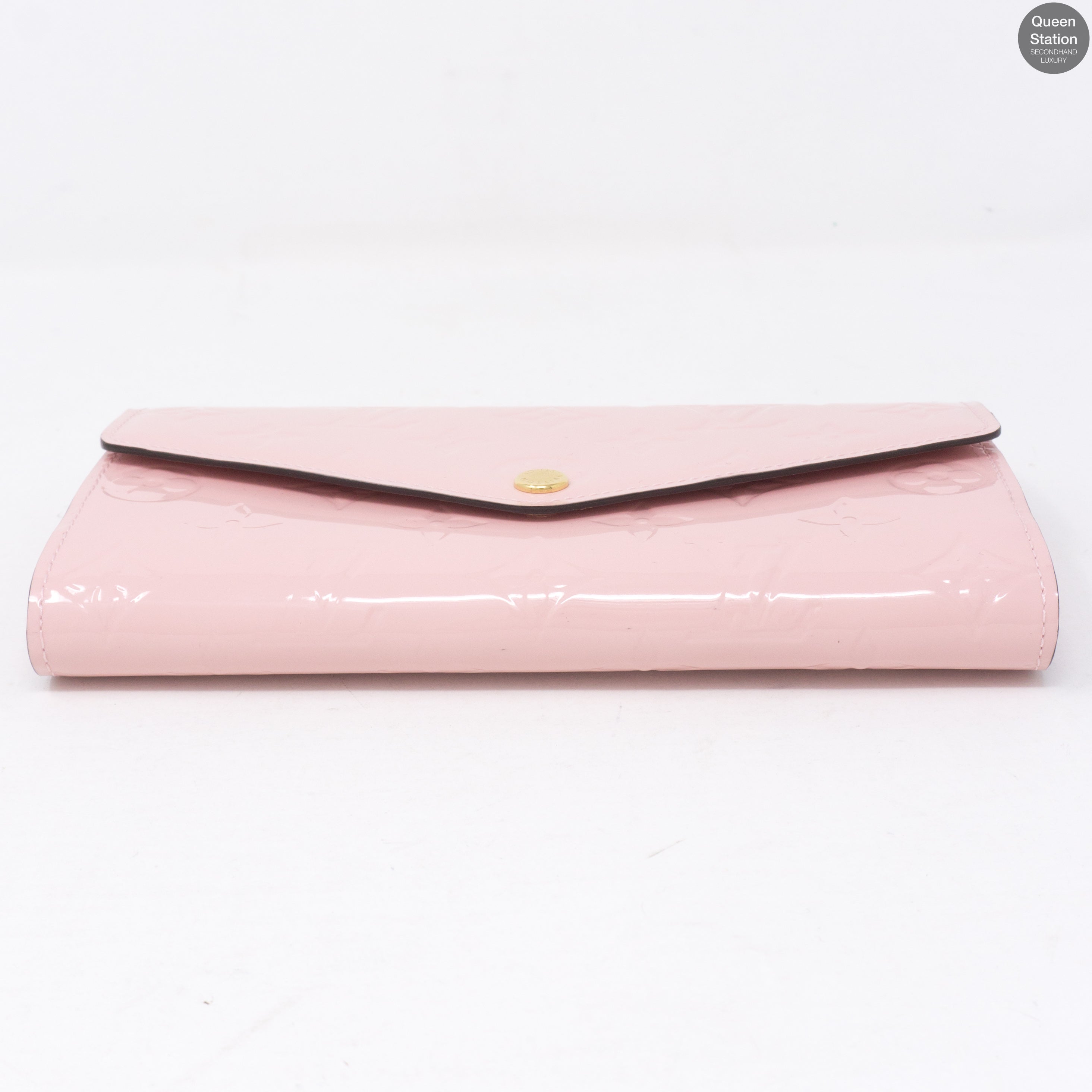 Sarah Wallet Vernis Rose Ballerine