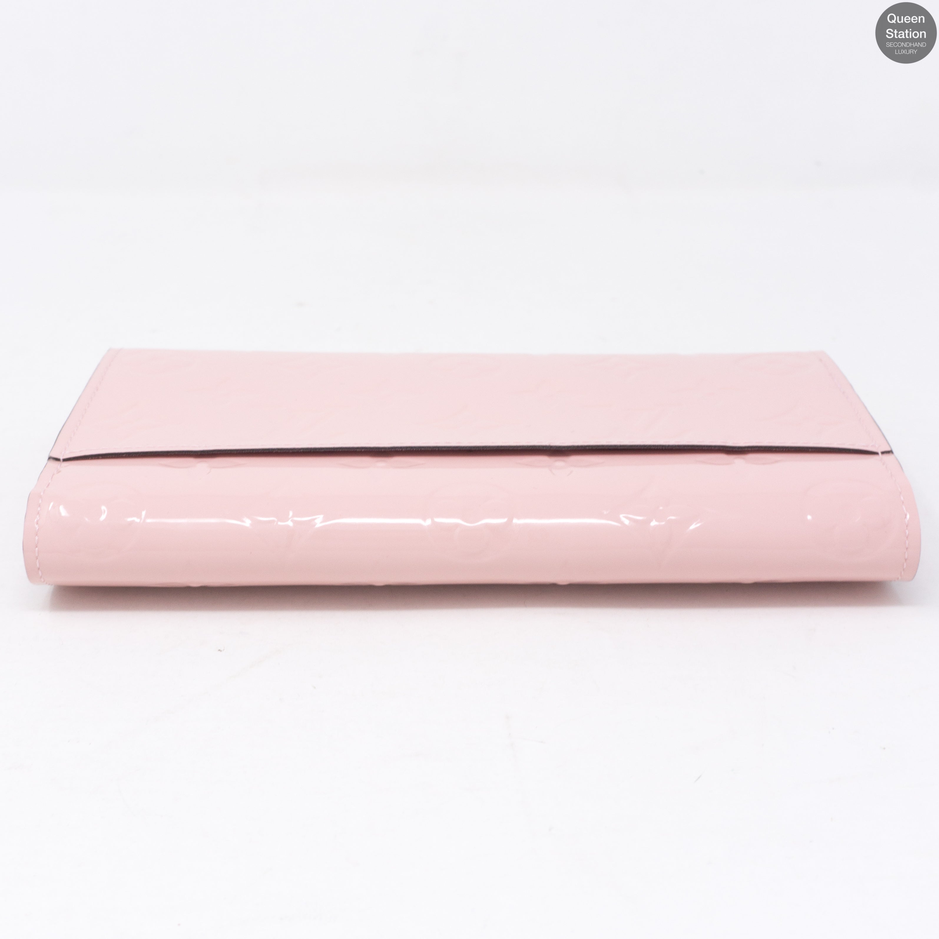 Sarah Wallet Vernis Rose Ballerine