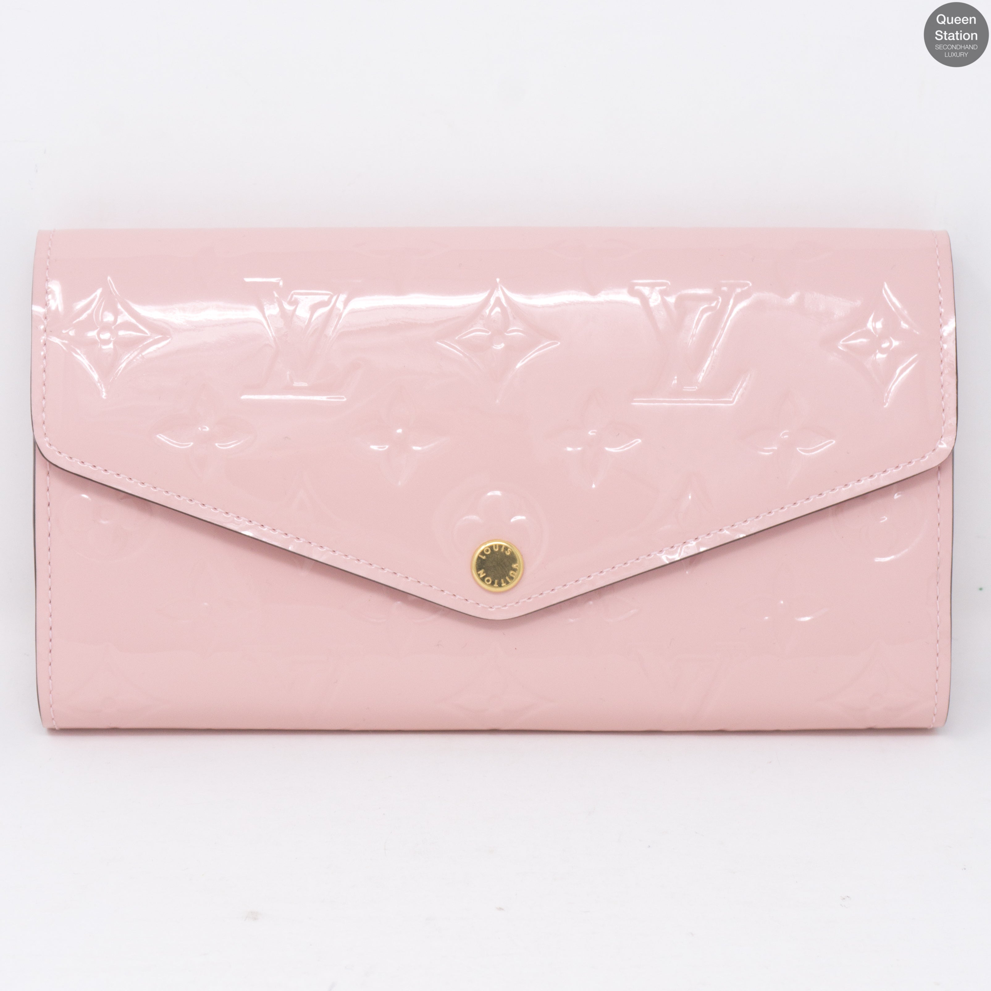 Sarah Wallet Vernis Rose Ballerine