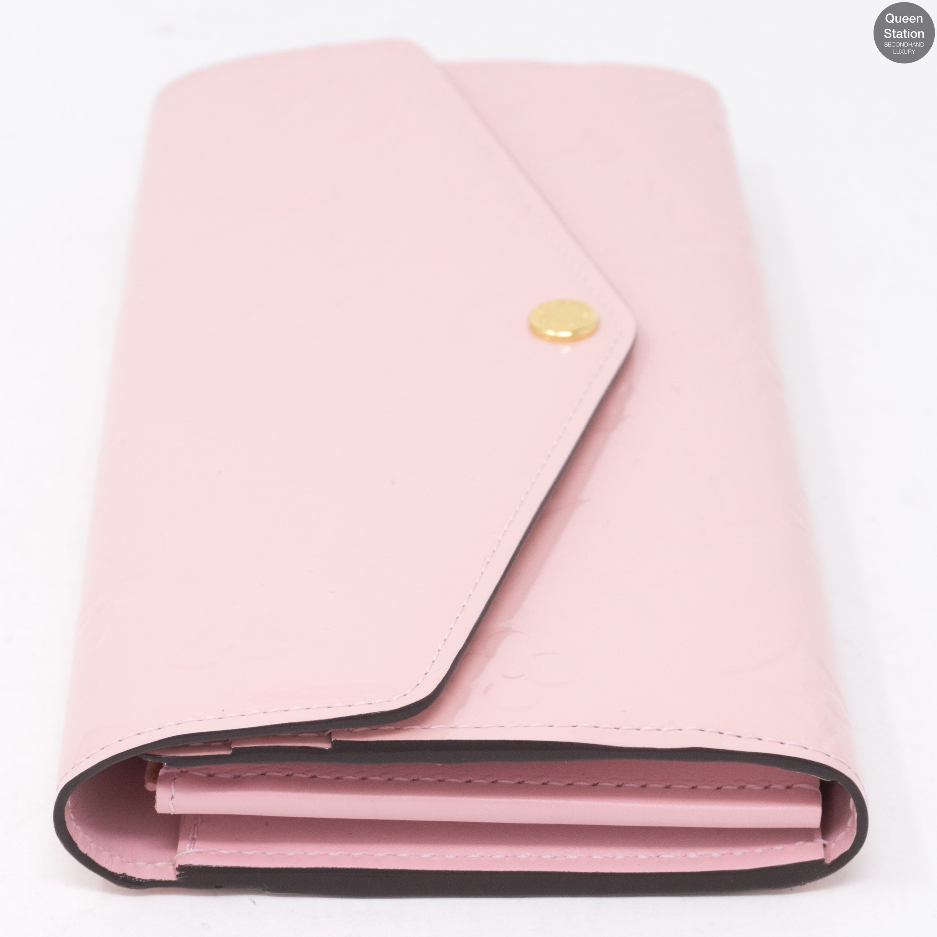 Sarah Wallet Vernis Rose Ballerine