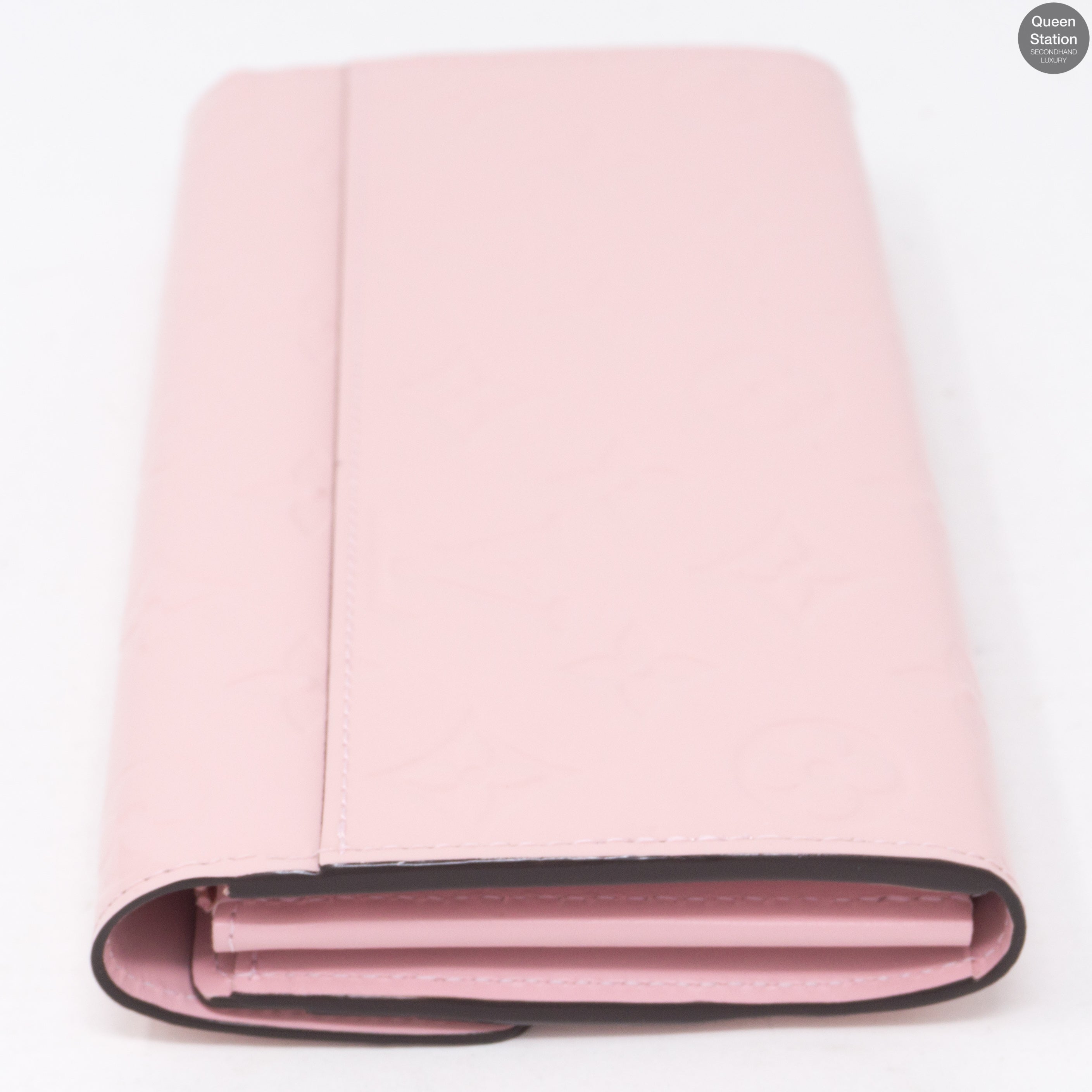 Sarah Wallet Vernis Rose Ballerine