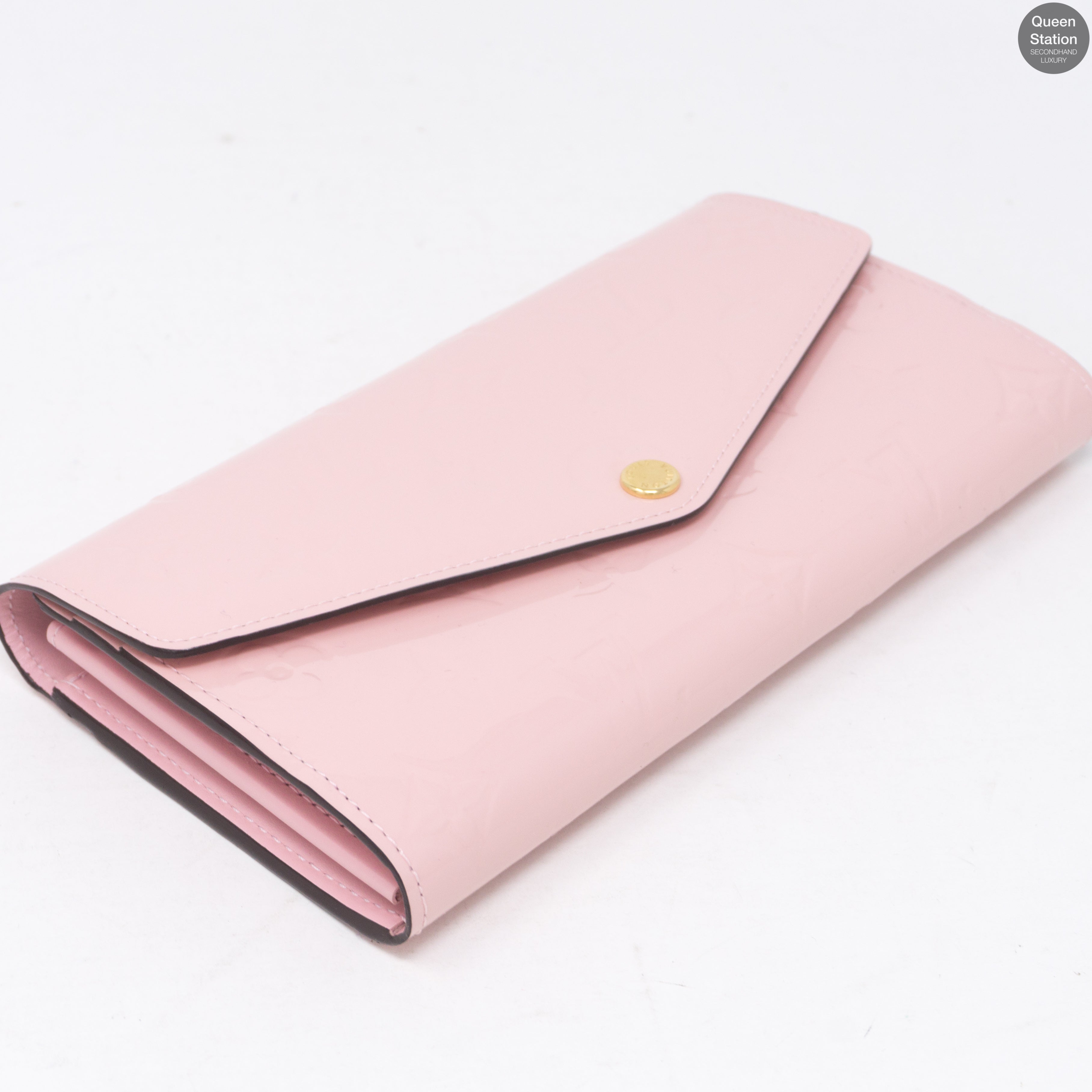 Sarah Wallet Vernis Rose Ballerine
