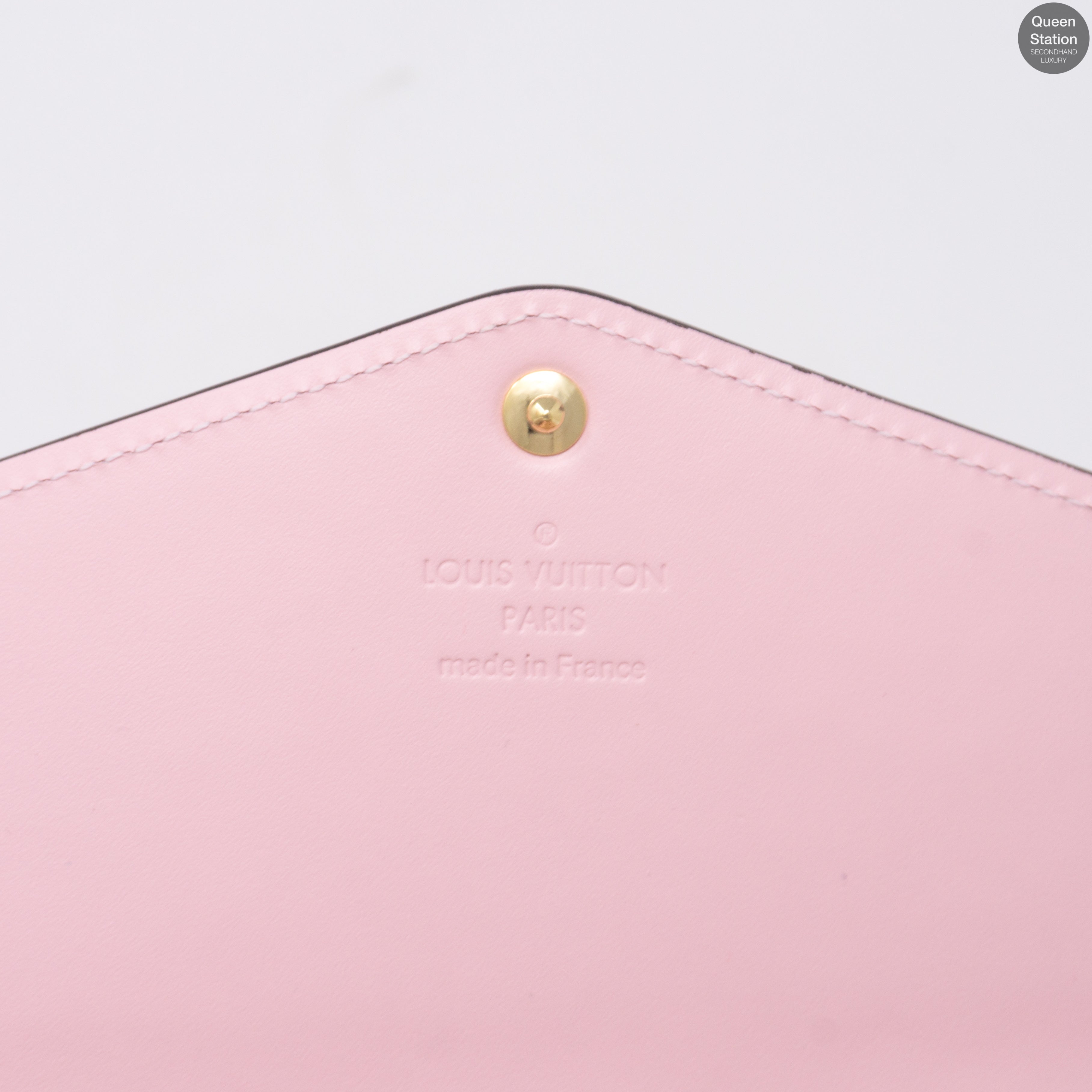 Sarah Wallet Vernis Rose Ballerine