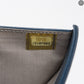Bi-Fold CC Wallet Navy Caviarskin Leather