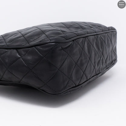 Black CC Diamond Quilted Camera Bag