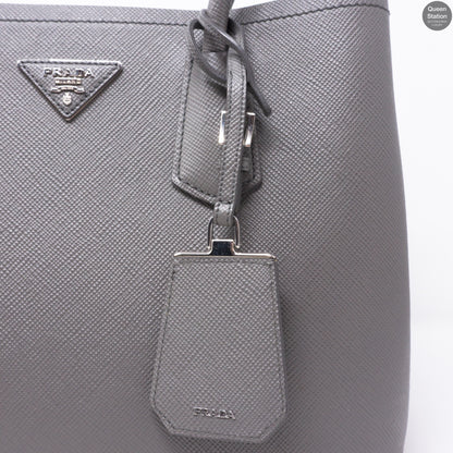 Grey Double Medium Bag