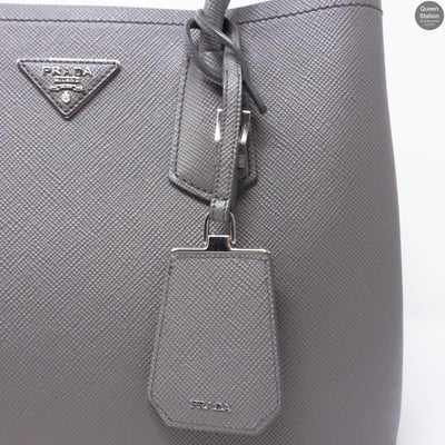 Grey Double Medium Bag