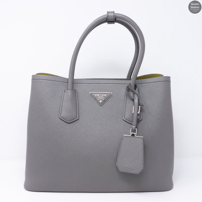 Grey Double Medium Bag
