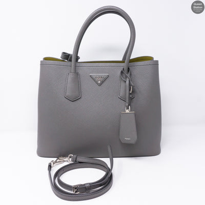 Grey Double Medium Bag