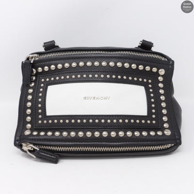 Pandora Studded Black & White Leather