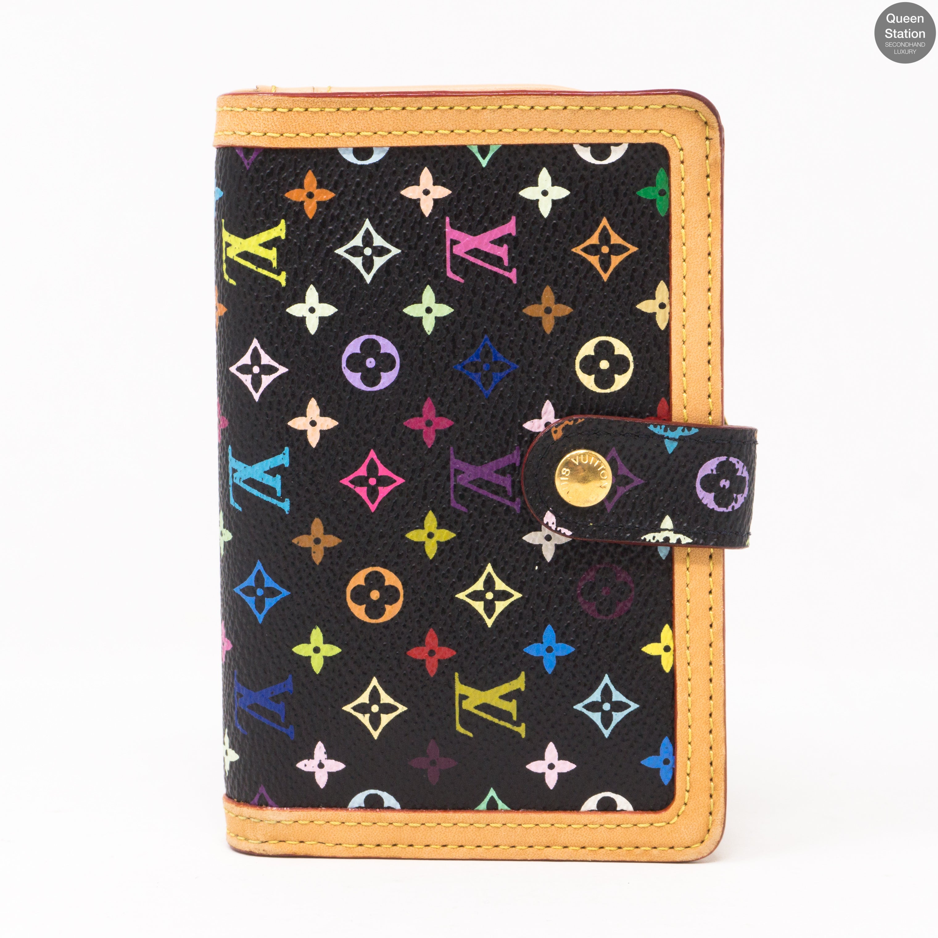 French Purse Wallet Multicolore Black