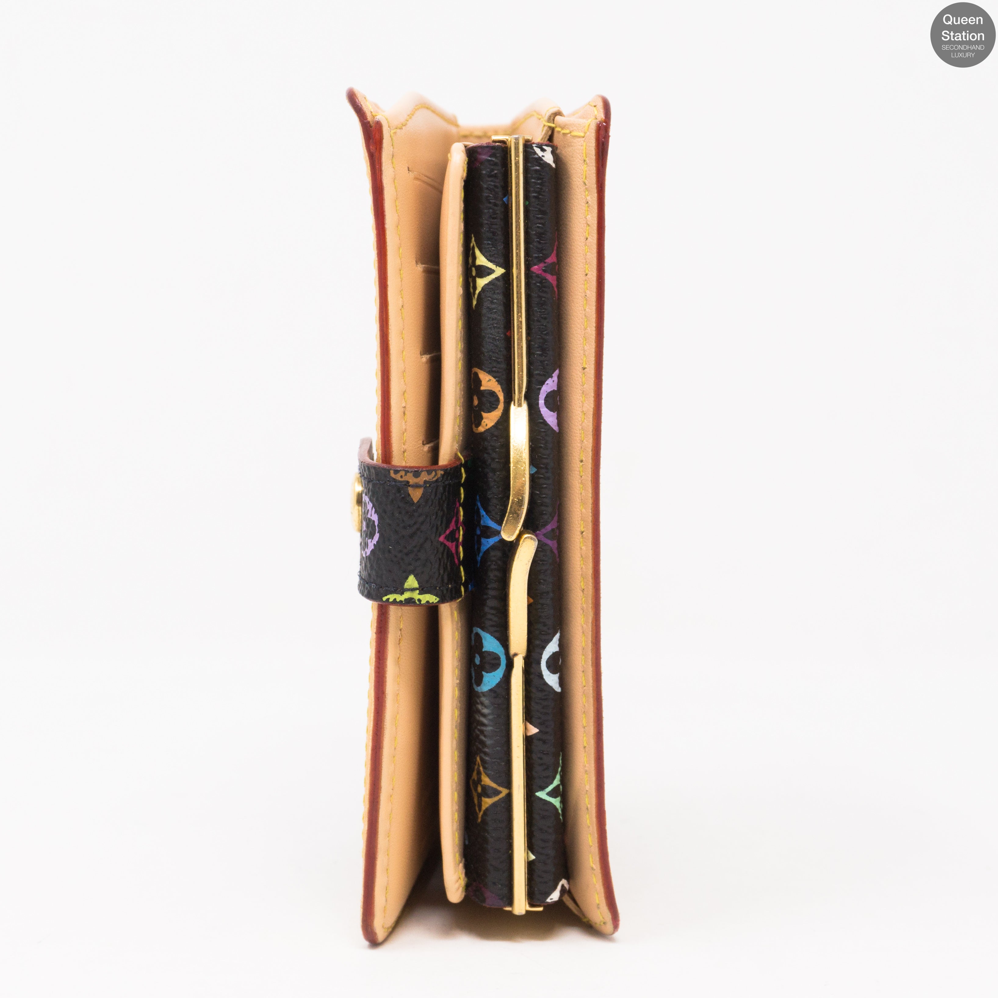 French Purse Wallet Multicolore Black