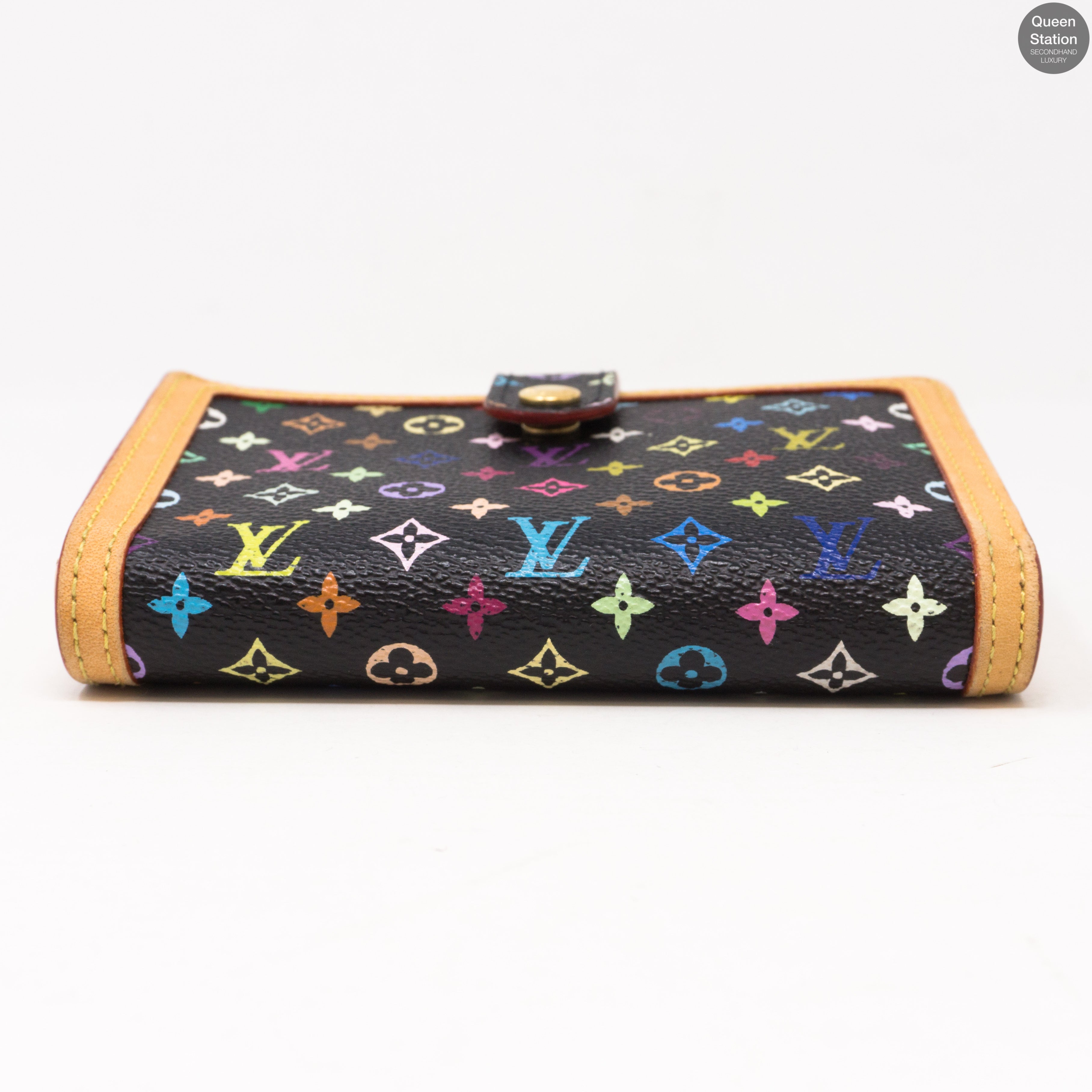 French Purse Wallet Multicolore Black
