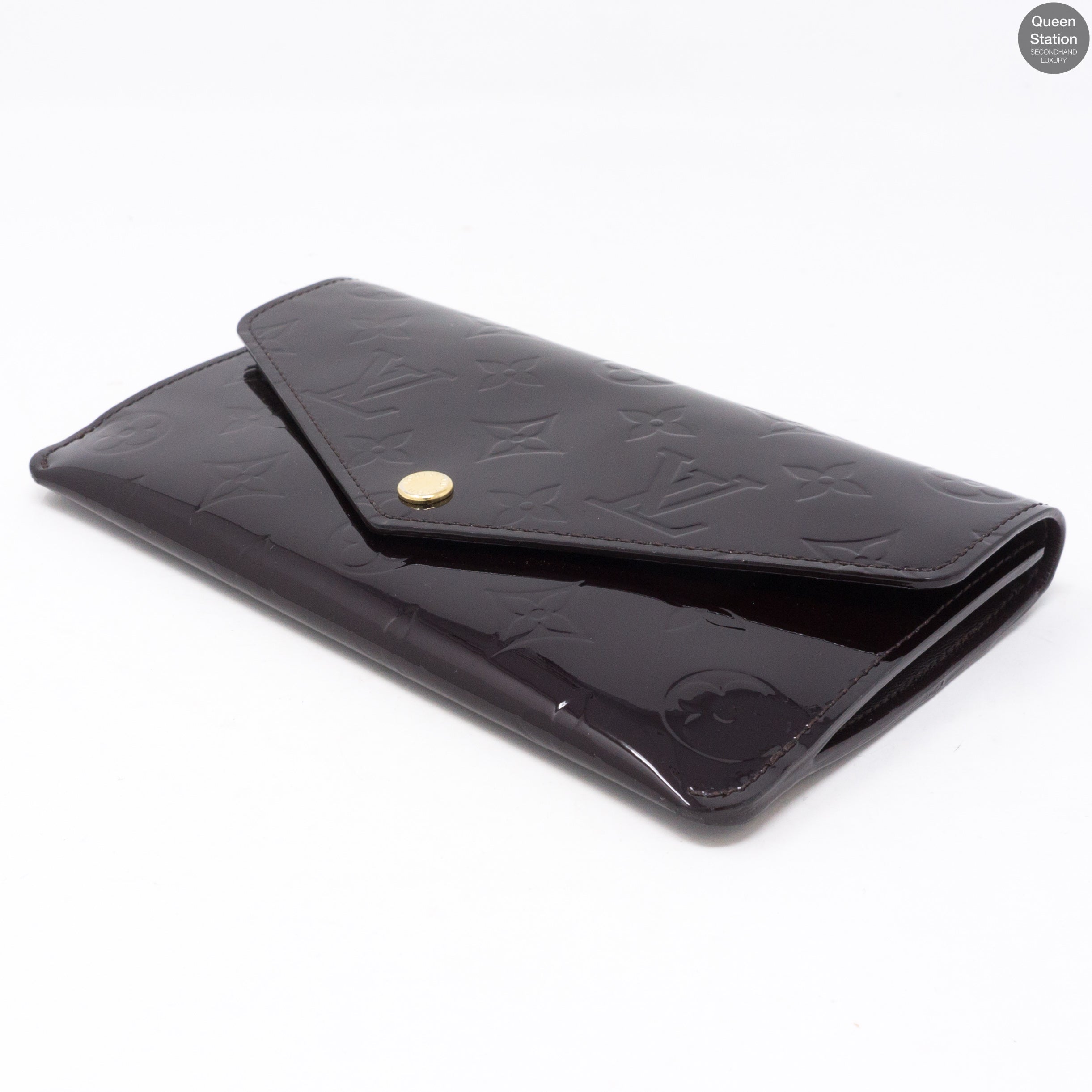 Jeanne Wallet Vernis Amarante
