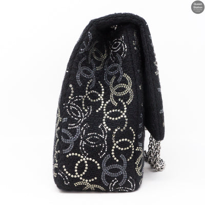 Paris Shanghai Jumbo Strass Flap Bag