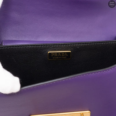 Cahier Purple Leather Bag