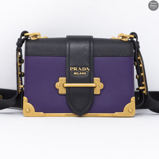 Cahier Purple Leather Bag