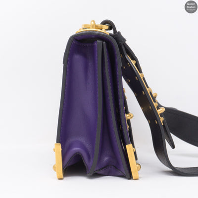 Cahier Purple Leather Bag