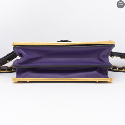 Cahier Purple Leather Bag