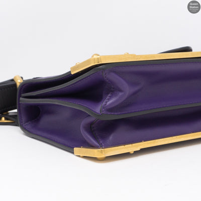 Cahier Purple Leather Bag