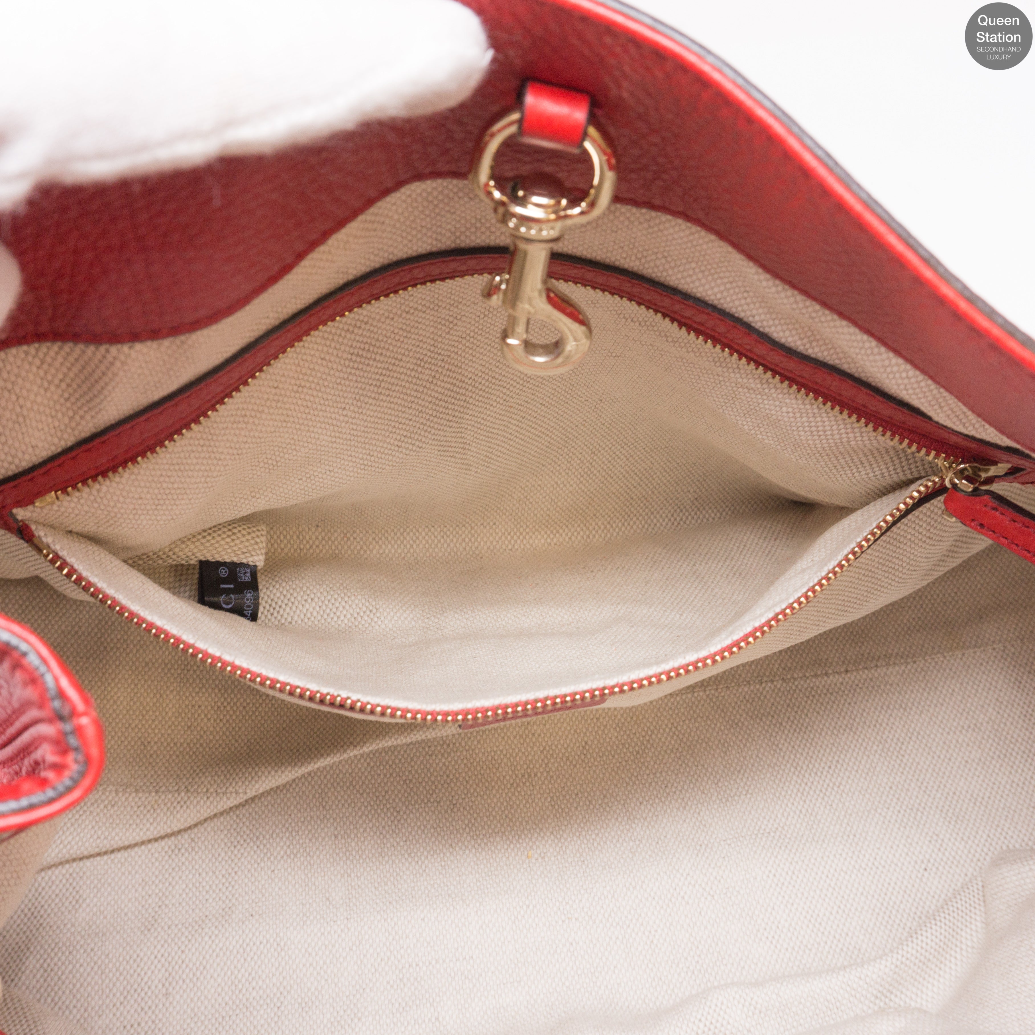 Soho Tassel Chain Red Leather Bag