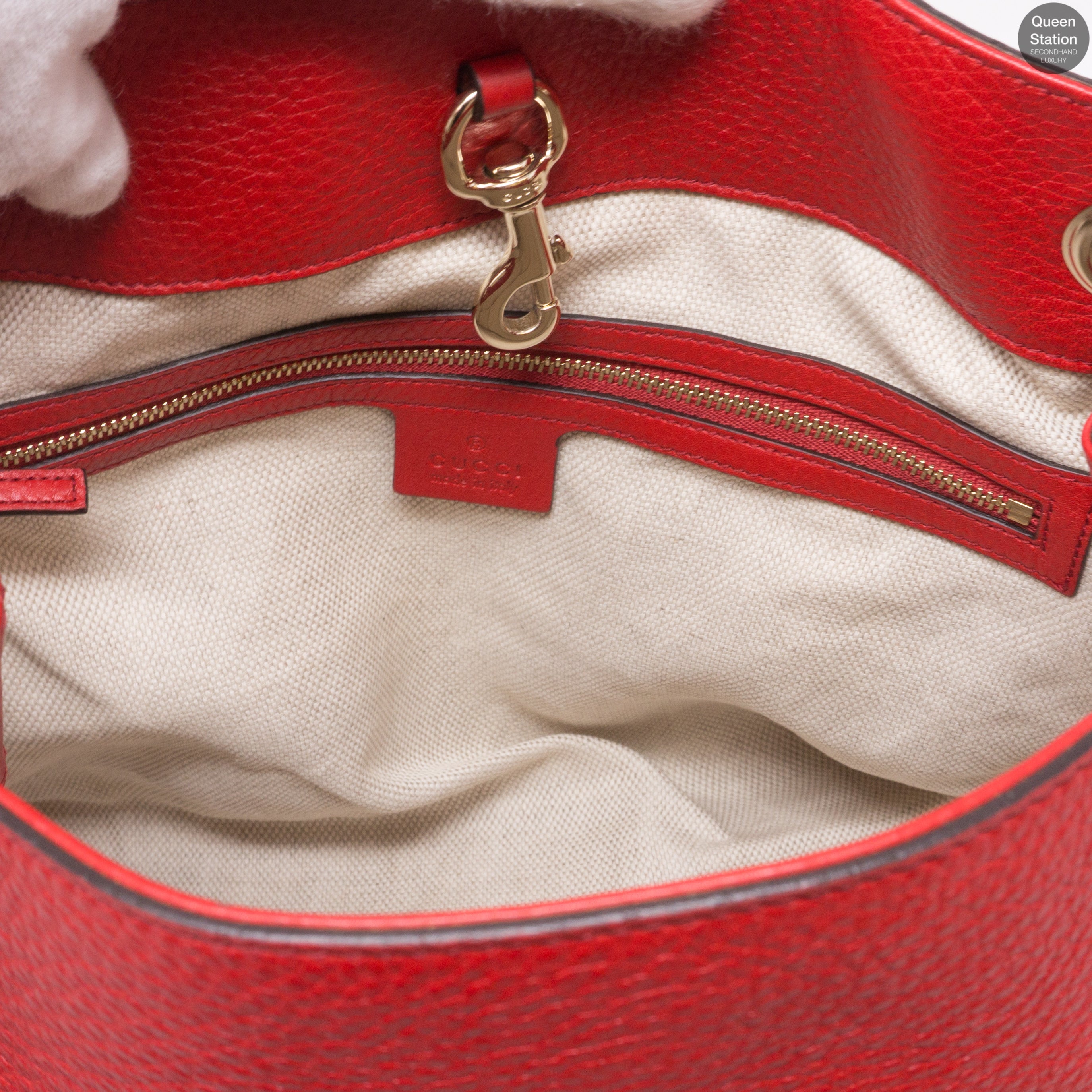 Soho Tassel Chain Red Leather Bag